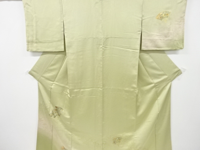 JAPANESE KIMONO / VINTAGE HOMONGI / KINSAI / KIKU & PINE & UME PATTERN